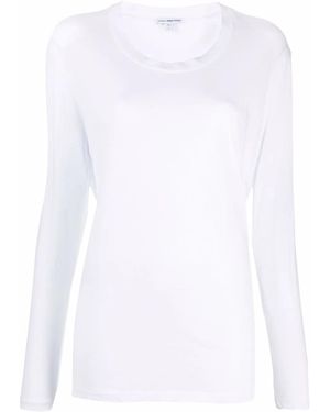 James Perse Long-Sleeved Cotton T-Shirt - White