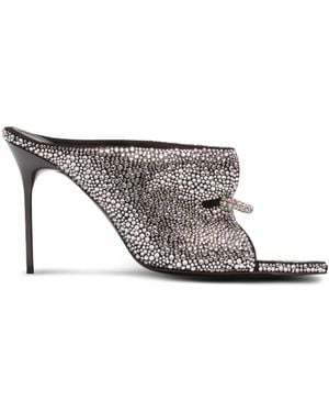 Balmain Front Piercing Pointed-Toe Court Shoes - Grey