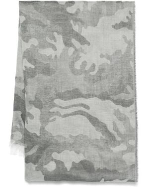 Dondup Camouflage-Pattern Scarf - Grey