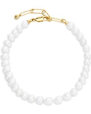 Monica Vinader Armband aus Perlgold - Weiß