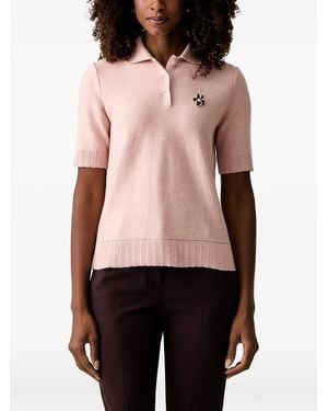Twinset Polo Avec Broche - Black