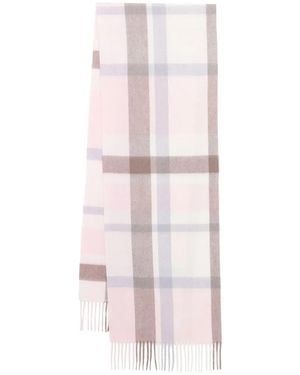 N.Peal Cashmere Cashmere Checked Scarf - Pink