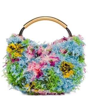 Moschino Floral-Motif Shoulder Bag - Blue