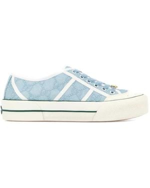 Gucci Gg Supreme Canvas Sneakers - Blue