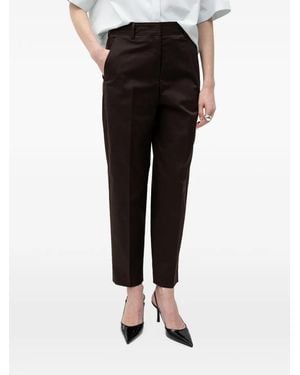 BOSS Pressed-Crease Straight-Leg Pants - Black