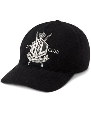 Ralph Lauren Cappello Da Baseball Con Stemma Logo - Nero