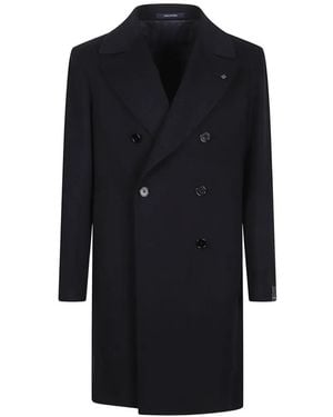 Tagliatore Wool Double-Breasted Coat - Blue