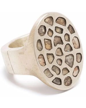 Parts Of 4 Anello Sistema Con Diamante - Multicolore