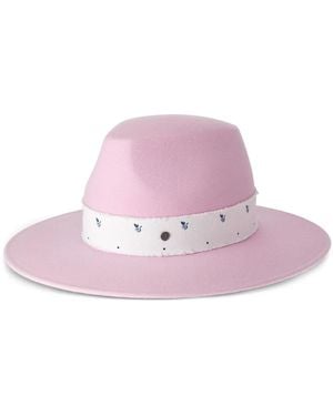 Maison Michel Kyra Wool-Felt Fedora - Pink