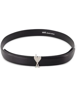 Ami Paris Cintura Con Fibbia Ami De Coeur - Nero