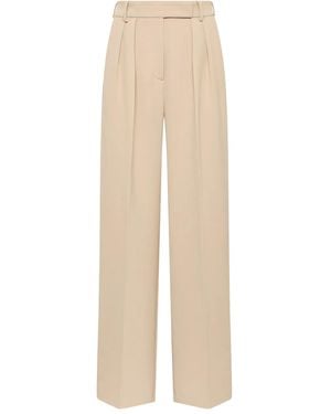Maliparmi Pleated Straight-Leg Trousers - Natural