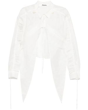 Midorikawa Raw Edge Blouser - White