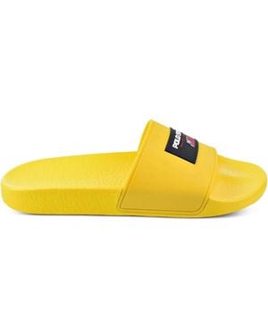 Polo Ralph Lauren Sandali Slides Con Applicazione - Giallo