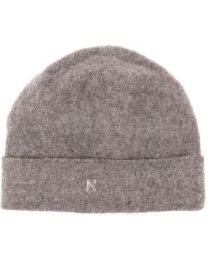 Represent Initial-Logo Beanie Hat - Grey