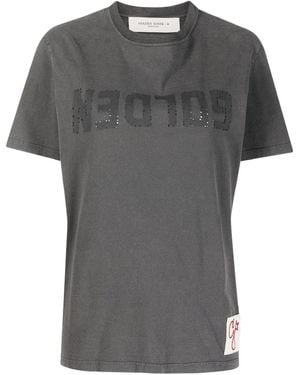 Golden Goose Golden コットンスリムtシャツ - グレー