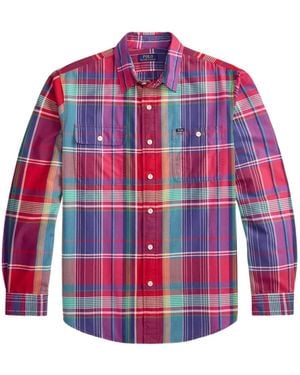 Polo Ralph Lauren Plaid Button-Down Shirt - Red