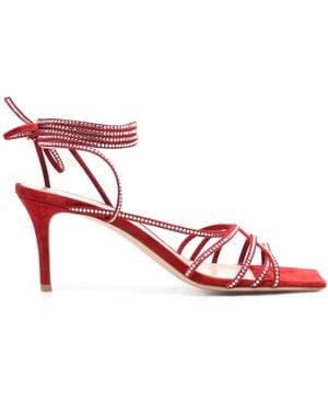 Gianvito Rossi ビジュートリム サンダル - レッド