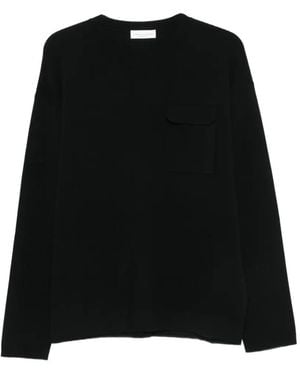 Roberto Collina Chest-Pocket Sweater - Black
