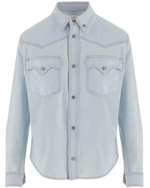 Versace Chambray Denim Shirt - Blue