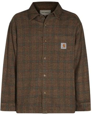Carhartt Bagley Checked Cotton Shirt - Brown