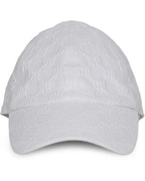 Gucci Embossed Gg Baseball Cap - Gray
