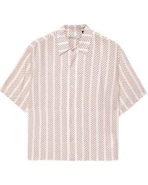 AllSaints Quasar Short-Sleeve Shirt - Pink