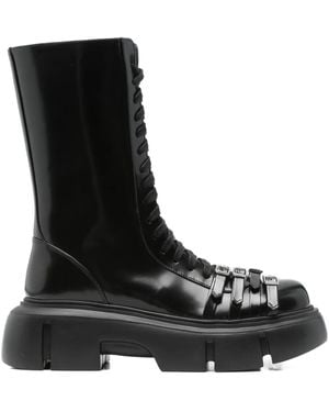 Simone Rocha Tracker Laarzen Met Plateauzool - Zwart