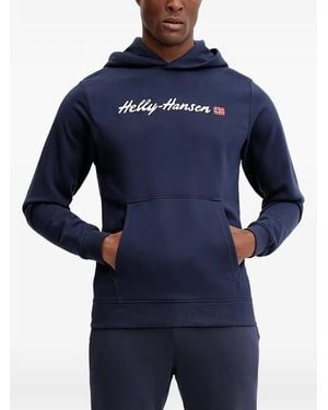 Helly Hansen Logo Hooded Sweater - Blue