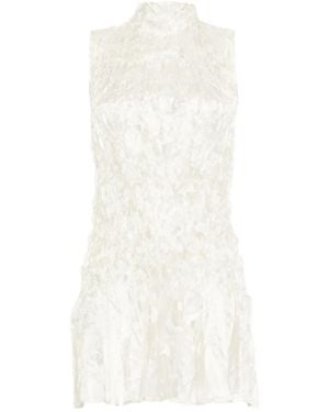 GONGDID DESIGN Gd228 Pleated Top - White