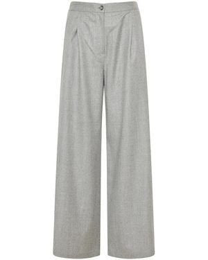 Barba Napoli Straight-Leg Trousers - Grey