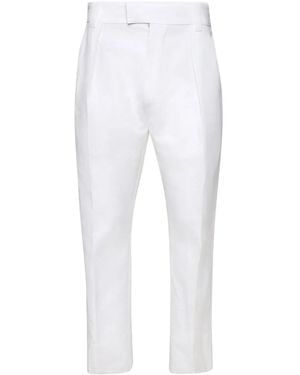 Loro Piana Reinga Straight-Leg Trousers - White