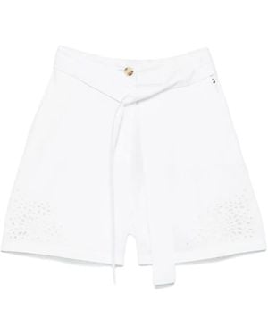BOSS Cotton shorts - Weiß