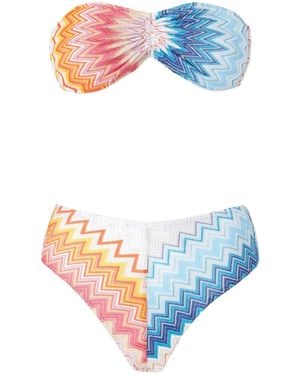 Missoni ジグザグニット ビキニ - ブルー