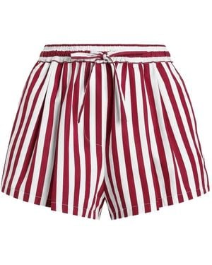 Dolce & Gabbana ストライプ ドローストリング ショートパンツ - レッド