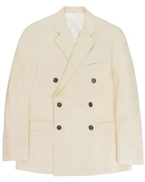 424 Blazer Con Doble Botonadura - Neutro
