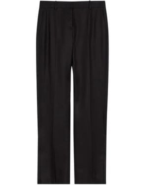Heirlome Petula Pleated-Waistband Tailored Trousers - Black