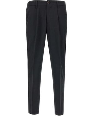 Devore Pantalon À Design Plissé - Bleu