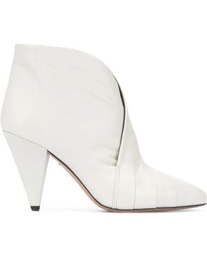 Isabel Marant Acna 90Mm Ankle Boots - White