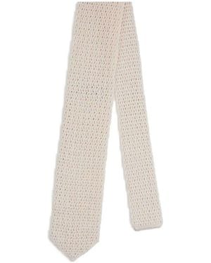 Tom Ford Silk Knit Tie - White