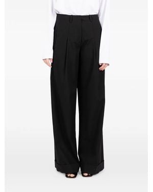 Societe Anonyme Pleated Wide Trousers - Black