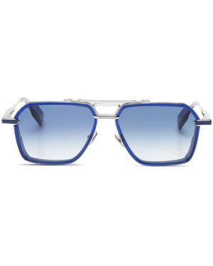 T Henri Eyewear Shadow Browline Sunglasses - Blue