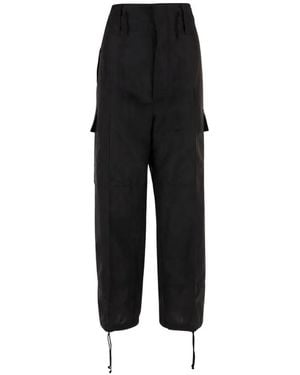 Niccolò Pasqualetti Paneled Drawstring Pants - Black