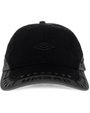 Umbro Studded Logo-Embroidered Baseball Cap - Black
