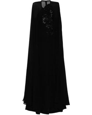 Elie Saab Sequin-Embellished Maxi Gown - Black