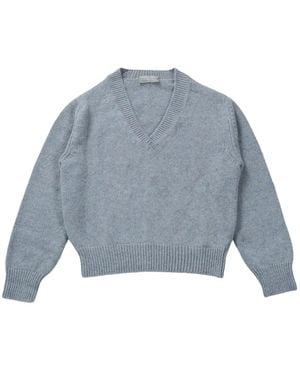 Margaret Howell V-Neck Jumper - Blue