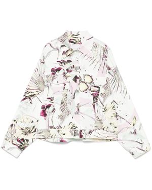 Genny Chaqueta Orchid Jungle - Blanco