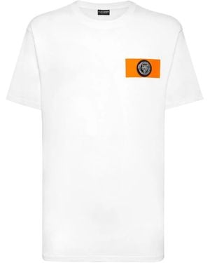 Philipp Plein T-Shirt Con Logo - Bianco