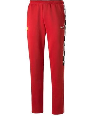 PUMA X Scuderia Ferrari Race Mt7 Logo-appliqué Track Pants - レッド