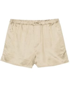 N°21 Elasticated Tailored Shorts - Natural