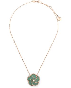 LA PRIMA GIOIELLI 18K Rose Flower Diamond Necklace - White